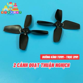 2 Cánh quạt 4 cánh 73mm – Trục 2mm – 2 chiều (Thuận Nghịch) LK0954