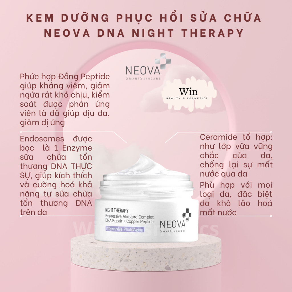 [Hàng công ty] Kem Dưỡng Ban Đêm Phục Hồi Neova Night Therapy 50ml
