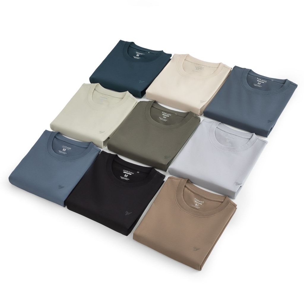 Áo thun nam trơn DAILY TEE TORANO chất cotton mát lạnh thoáng khí, thấm hút mồ hôi và co giãn thoải mái FSTS001 | BigBuy360 - bigbuy360.vn