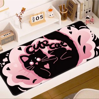  Pad chuột mèo đen dễ thương full size Lót chuột máy tính cute cho bàn làm việc  Miếng lót chuột cho nữ sinh 