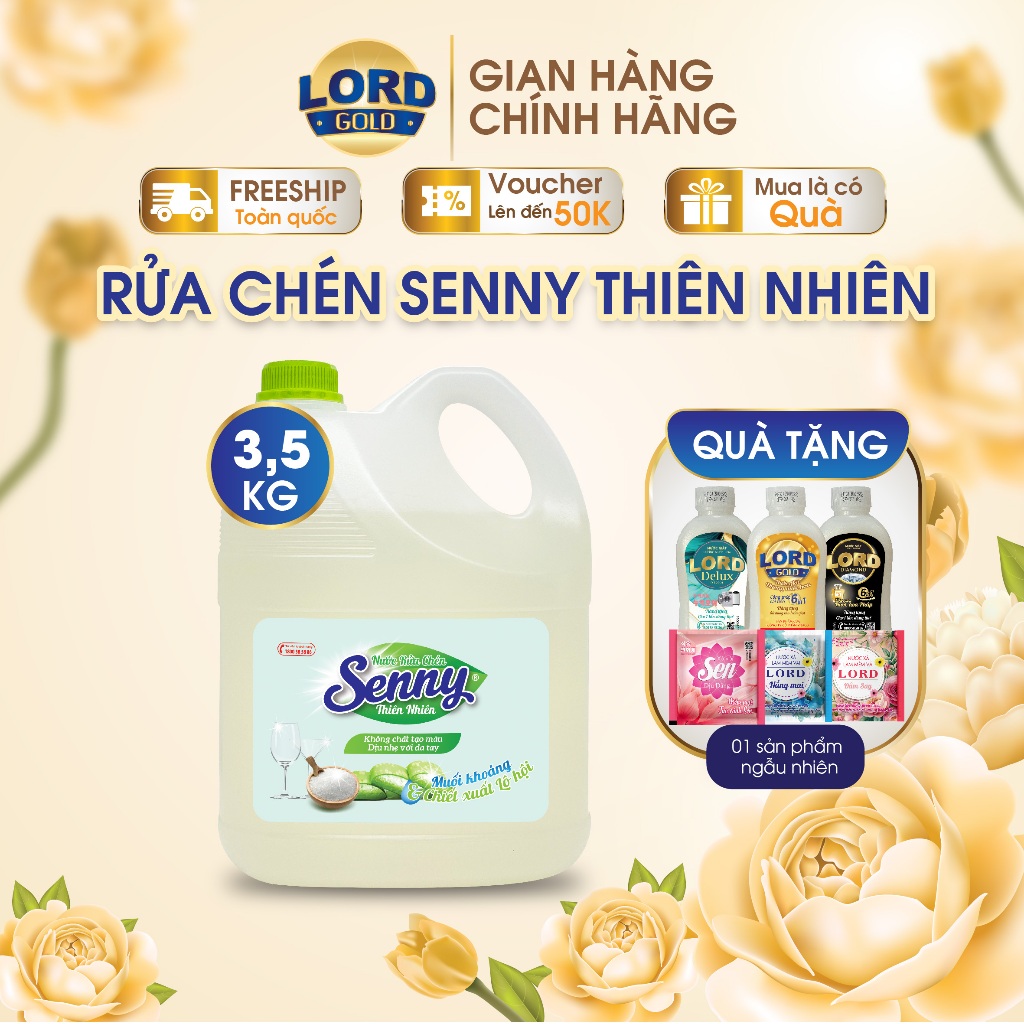 Nước Rửa Chén Dầu Rửa Bát Senny Thiên Nhiên Tinh Chất Lô Hội Đánh Bật Dầu Mỡ An Toàn Với Da Tay 3.5k