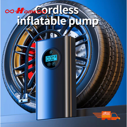 Máy bơm hơi mini 12V, thích hợp cho xe máy, ô tô và xe đạp