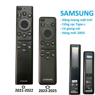 Điều khiển tivi Samsung giọng nói năng lượng mặt trời, remote tv samsung blutooth thông minh các đời 2021-2025