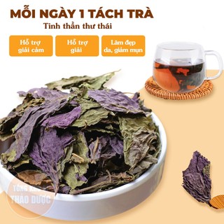 Tía tô khô 100g, trà tía tô, nguyên lá, thơm, sạch - Tổng Kho Sỉ Thảo Dược