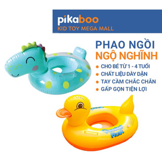 Phao bơi cho bé Pikaboo, kiểu dáng phao ngồi đẹp, chất liệu cao cấp dai bền hoạ tiết in hình sắc nét