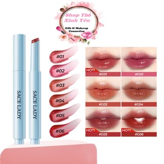  Son Tint Bóng SACE LADY Mát Màu Nước Lấp Lánh Một Cú Nhấp Chuột Bóng Sáng Bóng Trang Diểm Môi - SL657 