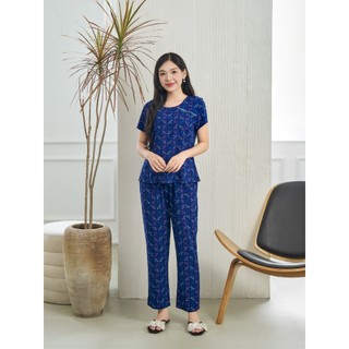  Bộ Mặc Nhà Nữ WINNY Kiểu Tay Cộc Quần Dài Chất Lanh WONNER Mát Mẻ - 2MNLA25014D 