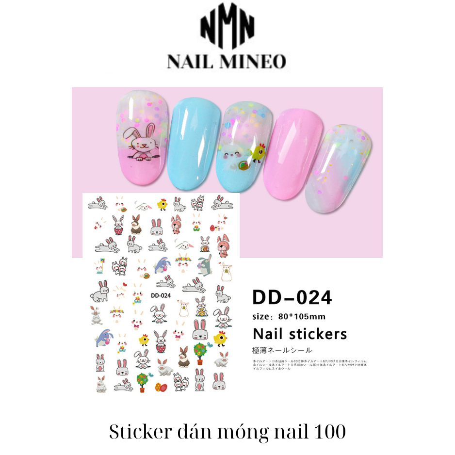 Combo 5-10 Sticker dán móng nail 100 mẫu mới (combo siêu rẻ ) ticker dán móng nail 1000 mã DD