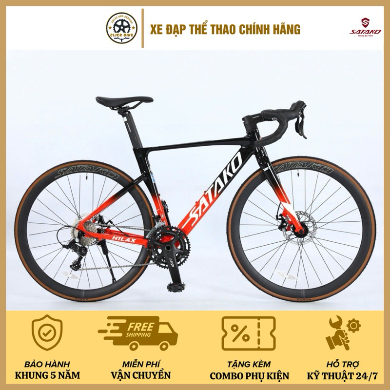 Xe đạp đua SATAKO HILAX | Group 2x9, Cối nổ to💥