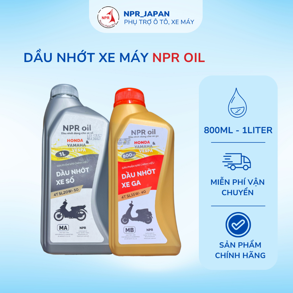 Nhớt xe máy - Nhớt xe tay ga, xe số - Dầu nhớt xe máy - Gian hàng chính hãng