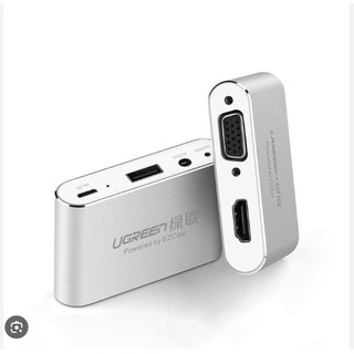 Bộ chuyển đổi cổng đa năng HDMI + VGA cho điện thoại , máy tính bảng chính hãng Ugreen 30522 cao cấp