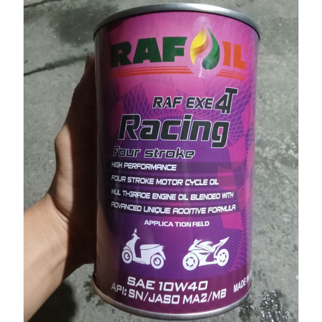 Nhớt TỔNG HỢP RAFOIL Dành cho xe số, côn tay 10W40 API SN