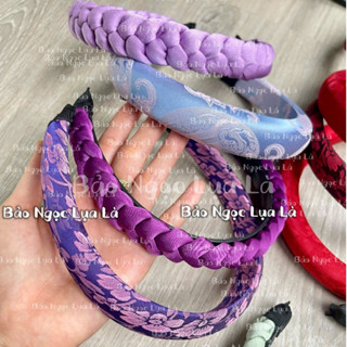  Cài Tóc Bờm Tóc Tết Bờm Bính Băng Đô Lụa Mấn Tết Sang Chảnh Phụ Kiện Kết Hợp Yếm Áo Dài Bà Ba Váy Gấm Pháp Phục 