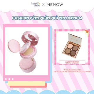 Cushion Kèm Phấn Phủ Menow Rouge Light Makeup Powder Cushion Powder Cream