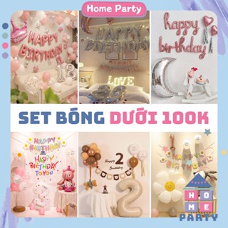 [SIÊU RẺ] Set Trang Trí Sinh Nhật Đơn Giản Tiết Kiệm, Set Bóng Sinh Nhật Trang Trí Tại Nhà - Home Party