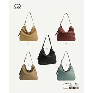 Túi Tote OHARA da mềm có thể đeo chéo đa dung - Phong cách tối giản,đựng vừa Laptop 14 inch KHÂU BY CQ