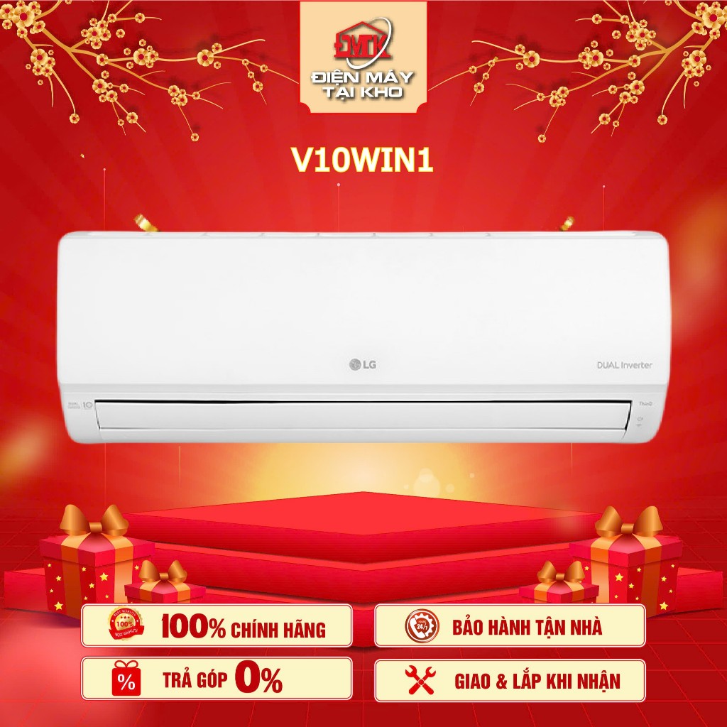 Máy lạnh LG Inverter 1 HP V10WIN1 – 8.800 BTU – Lọc PM2.5 – Tiết kiệm điện – Hàng chính hãng LG