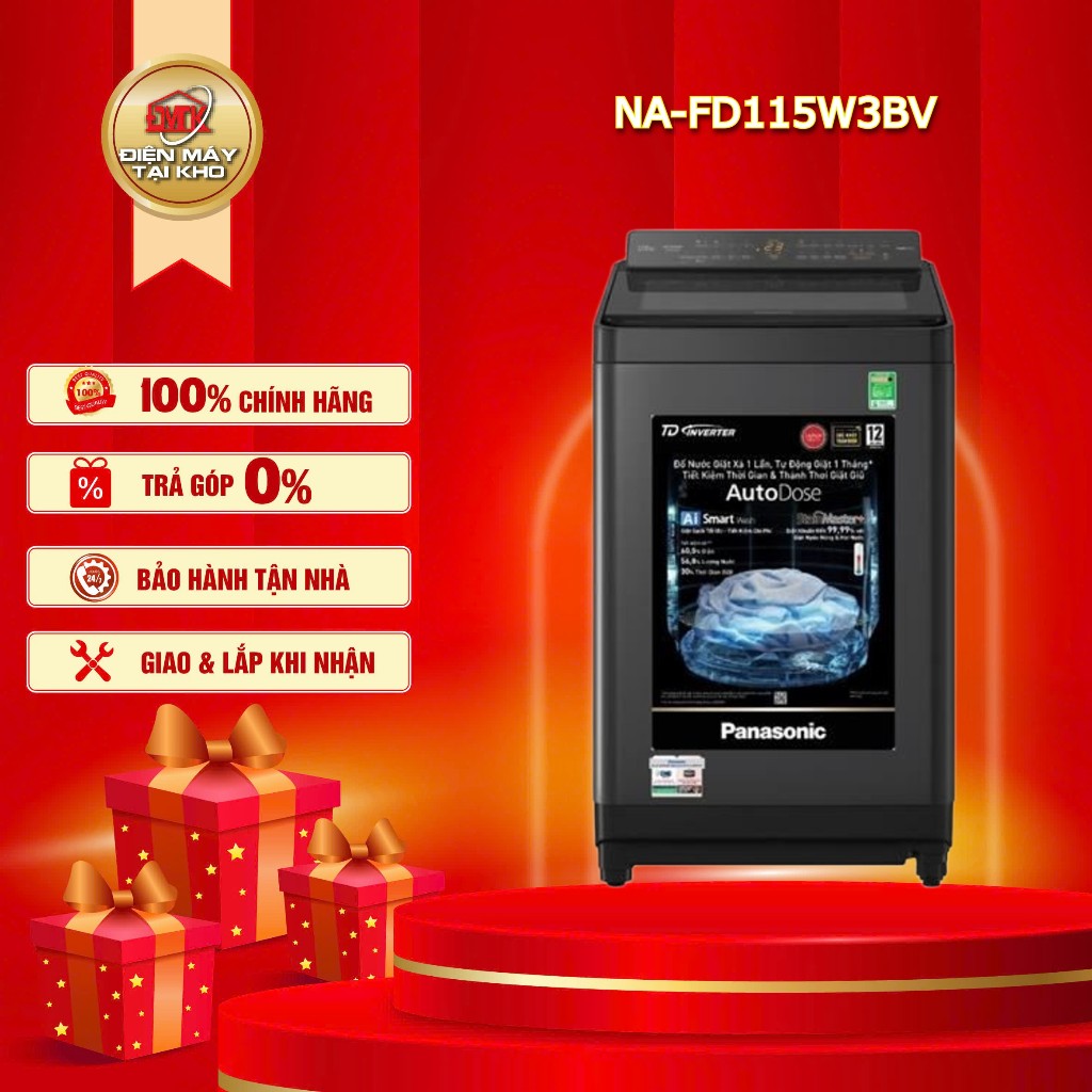 Máy Giặt Panasonic Inverter 11.5 Kg NA FD115W3BV