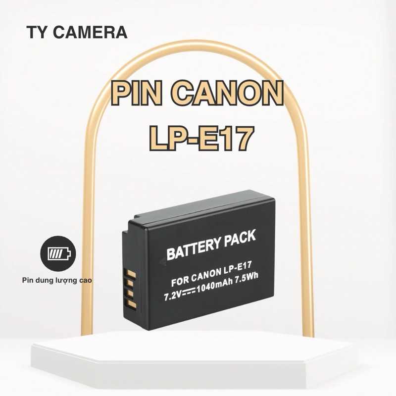 [KHÔNG SẠC ĐƯỢC SẠC ZlN] Pin LP-E17 cho Máy ảnh Canon EOS M3 M5 M6 750D 760D 800D…. Pin LP E17 Dung 
