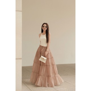 Chân váy voan dáng dài cho nữ COCOBEBE EGY SKIRT