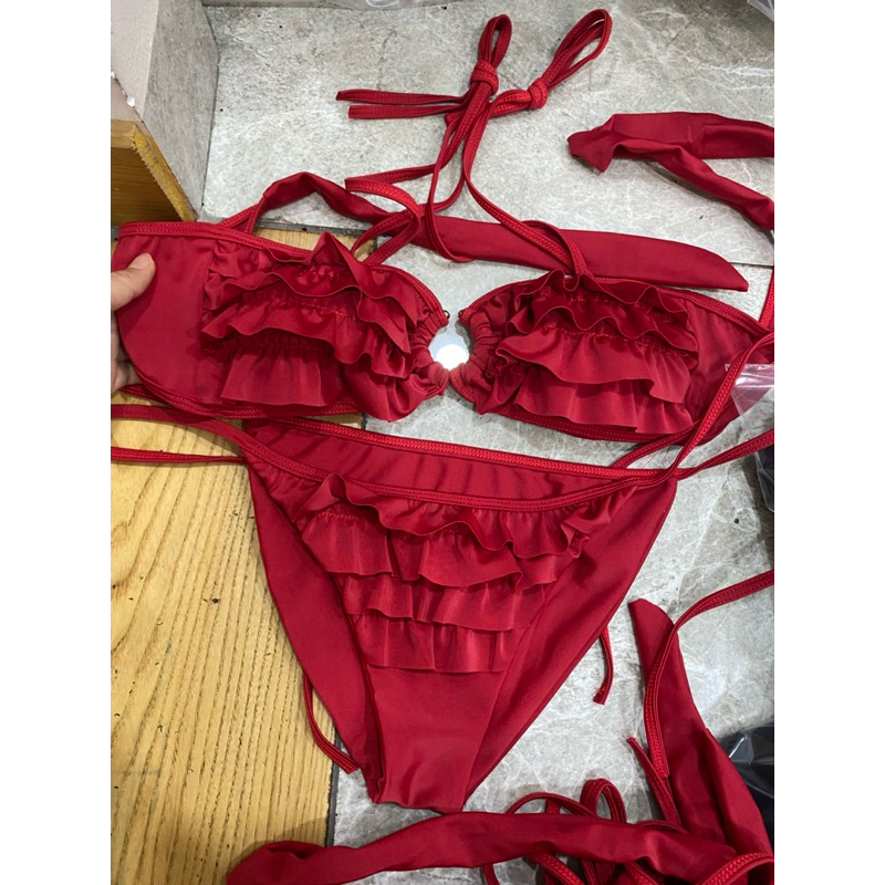 Bikini đi biển, bộ đồ  bơi 2 mảnh bèo đính hoa quyến rũ khoe trọn số đo 3 vòng Lanbishop | BigBuy360 - bigbuy360.vn