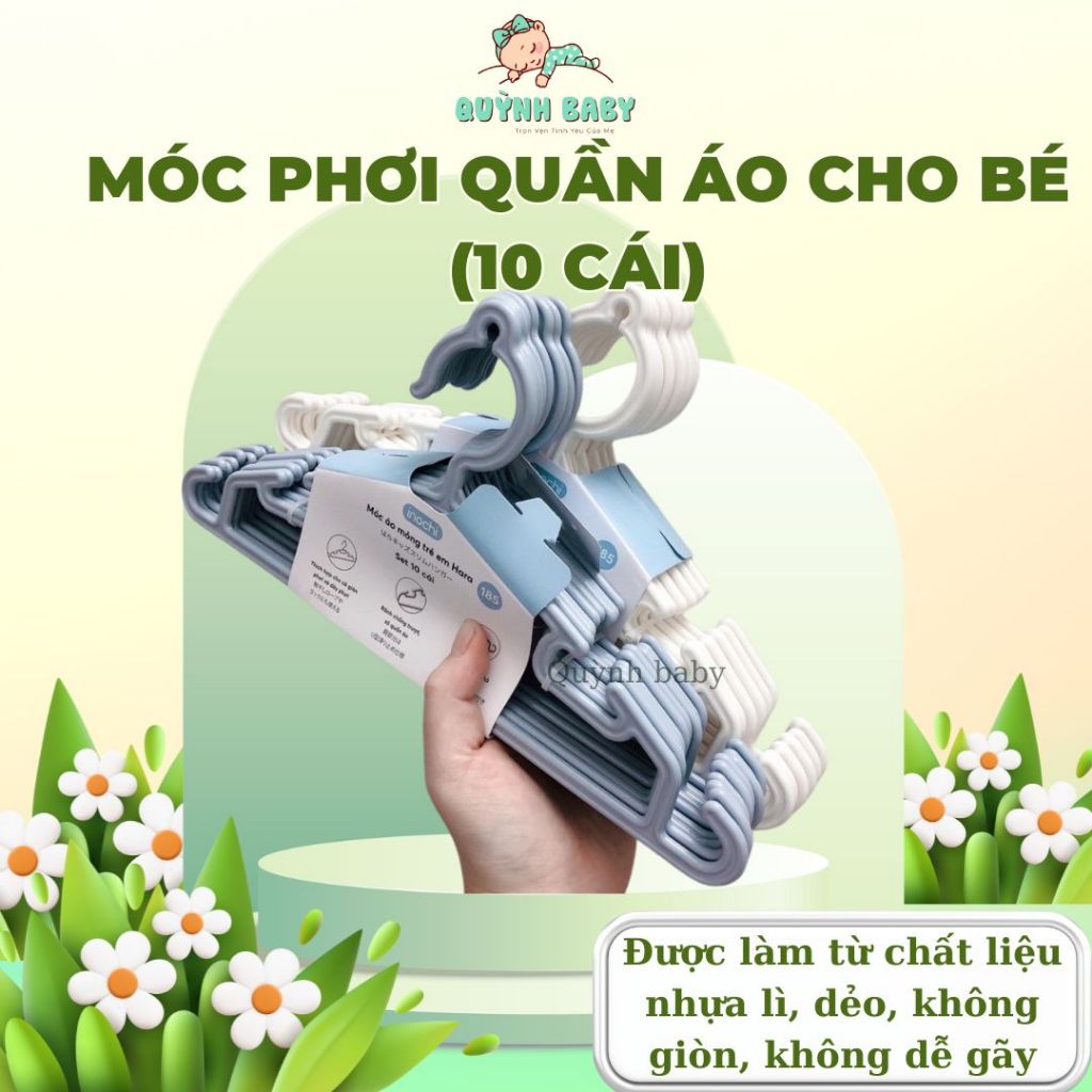 Móc phơi quần áo cho bé (10 cái)
