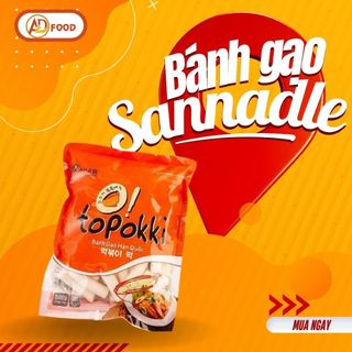 Combo 1kg Bánh gạo Tokbokki Hàn Quốc loại ngon-nguyên liệu nấu bánh bánh sốt cay, sốt phô mai, lắc