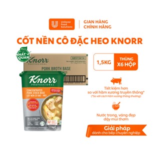  Thùng 6 Hộp Cốt Nền Cô Đặc Heo Knorr Professional 1.5kg - Chuyên Dùng Cho Nấu Ăn 