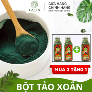 Bột tảo xoắn diệp lục Calen chuyên đắp mặt dưỡng trắng chống lão hóa da Calen Herb Powder