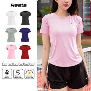Áo thun thể thao nữ cổ tròn Reeta tập gym, yoga, chạy bộ,chất liệu thoáng khí năng động trẻ trung-A3087