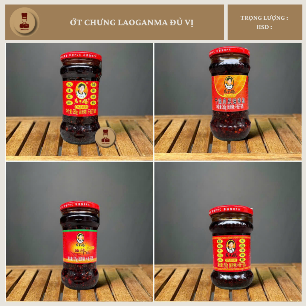 Ớt Chưng Dầu Laoganma Đủ Vị Chuẩn Nội Địa Trung - GIA VỊ TRUNG HOA - TAMFOOD