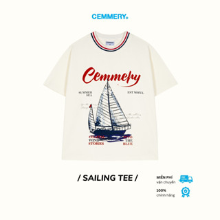 Áo Thun Boxy CEMMERY Local Brand Chính Hãng Sailing Tee Form Unisex Vải Cotton 2 Chiều  Cổ Bo Dệt