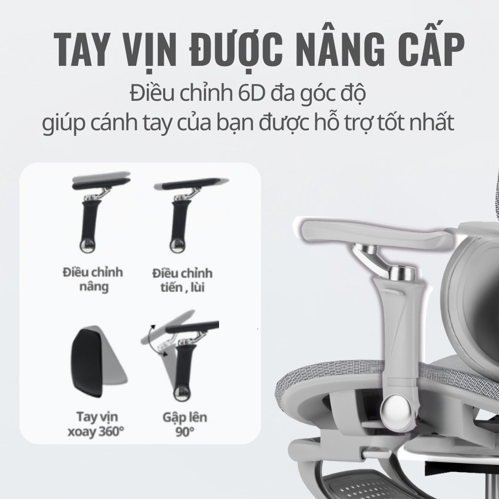 Ghế Công Thái Học ,Ghế Văn Phòng Làm Việc, Ghế Chơi Game Thư Giãn Góc Ngả 135 Độ Có Gác Chân CTH-86 | BigBuy360 - bigbuy360.vn