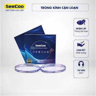 Tròng Kính Cận Loạn Chống Ánh Sáng Xanh, Đổi Màu Thời Trang Chiết Suất 1.56 SeeCoo