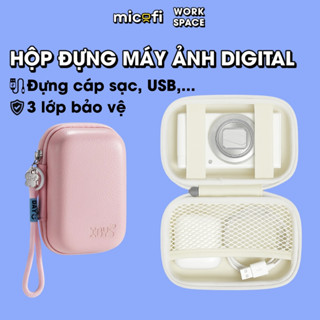 Túi Máy Ảnh Digital Micofi, Hộp Máy Ảnh Bao Đựng Phụ Kiện Compact Sốc Sạc Bảo Quản Camera Pastel Dễ Thương