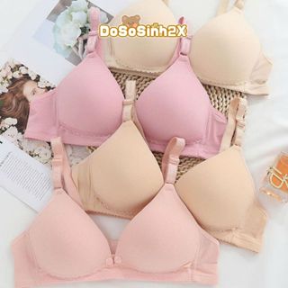 Áo ngực cho con bú thông hơi chấm bi Thái cúc bấm có đệm nâng ngực, Áo lót cho bé ti cao cấp - 2X MART