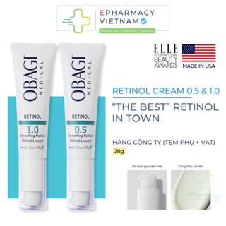 Kem Dưỡng OBAGI Retinol 0.5 & 1.0 Giúp Hạn Chế Lão Hoá, Gỉam Mụn, Mờ Thâm