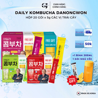 Trà Kombucha Danongwon các vị. Hộp 20 gói x 5g. Hỗ trợ giải khát ,detox, chống lão hóa, giúp ngủ ngon. GJ Official Store