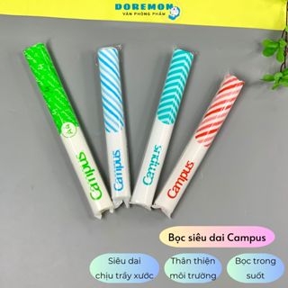 (cuộn 10c) Bọc Campus bọc sách vở trong suốt chịu lực trầy xước,bóng bền,thân thiện môi trường vpp 