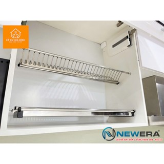 Giá để bát đĩa inox 304 hàng nhập khẩu cao cấp 2 tầng bao gồm khay hứng nước