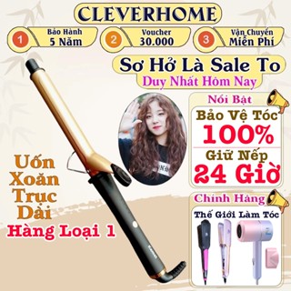  Máy uốn tóc tự động máy làm tóc xoăn máy làm xoăn tự động mini xoay 360 độ size 32mm gốm Tourmaline không hư tổn tóc 