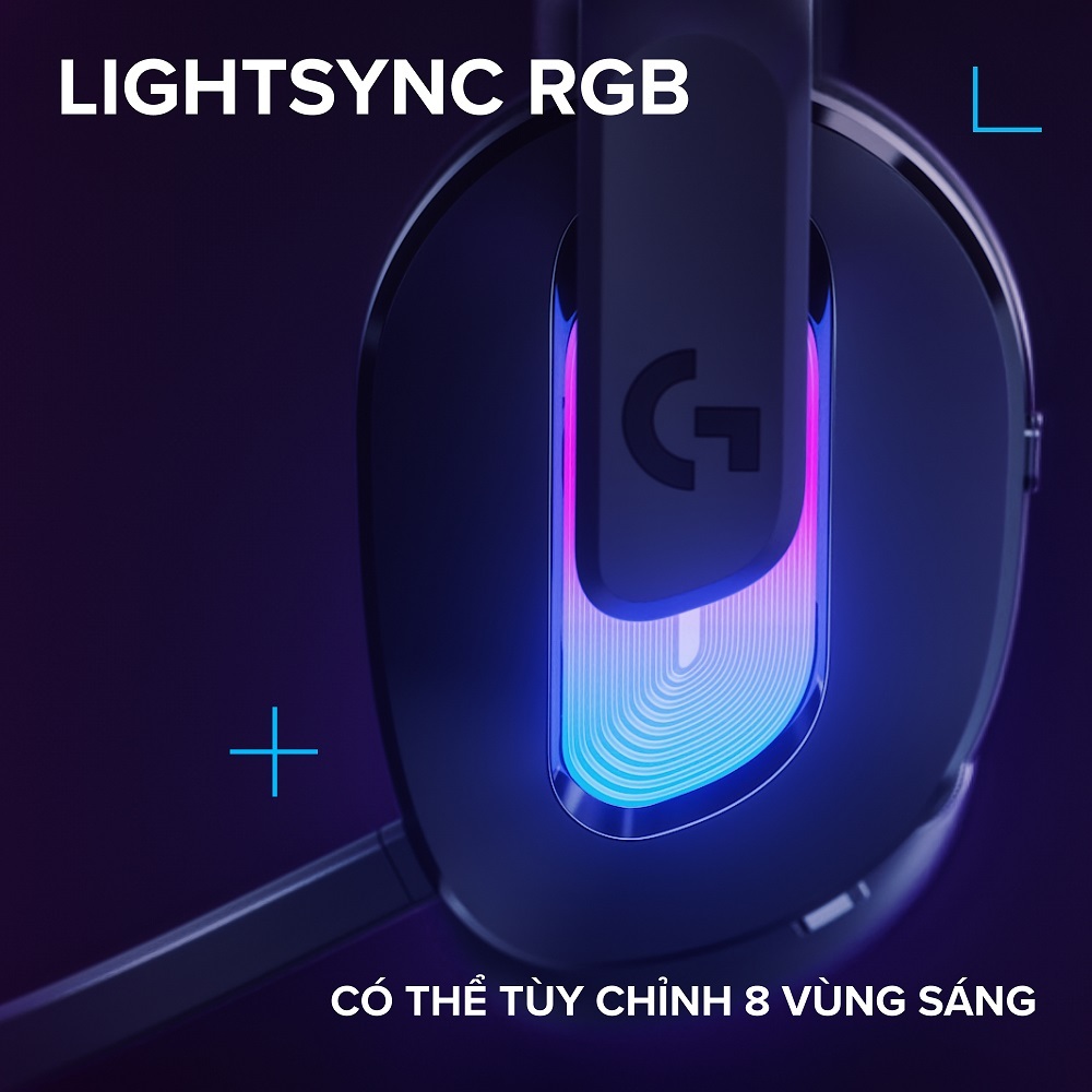 Tai nghe Gaming không dây Logitech G522 LIGHTSPEED - LIGHTSYNC RGB, Kết nối 3 chế độ | BigBuy360 - bigbuy360.vn