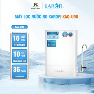 Máy Lọc Nước Karofi KAQ-U98 10 Lõi Lọc, Vòi Led Thông Minh, Cảnh Báo Thay Lõi - Bảo Hành 36 Tháng