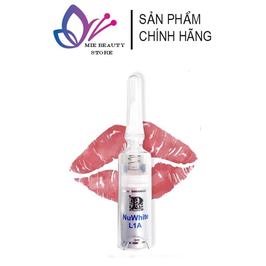 Kem Hồng Môi Nuwhite L1A 5ml, Kem Dưỡng Môi L1A Biowhite Mibiti Prudente Khử Thâm Môi Hồng Hào Căng 