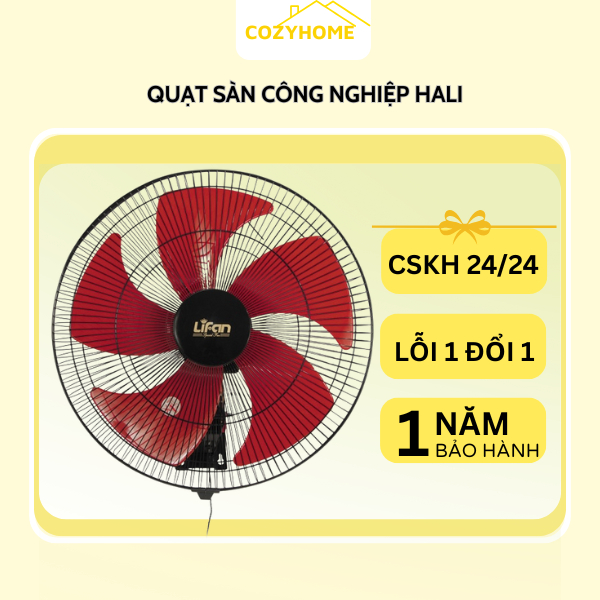 [Hỏa Tốc] Quạt treo tường công nghiệp Lifan T-18CH, 2 dây giật, Hàng chính hãng, Bảo hành 12 tháng.