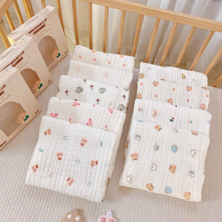  Khăn tắm  khăn quấn bé sơ sinh Monona  vải xô xù 6 lớp cho bé khăn tắm xô organic kháng khuẩn mềm mại ủ choàng 