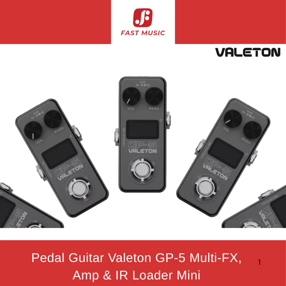 Pedal Guitar Valeton GP5 Multi-FX, Amp & IR Loader Mini Chính Hãng Tặng Kèm Tiếng Đi Show