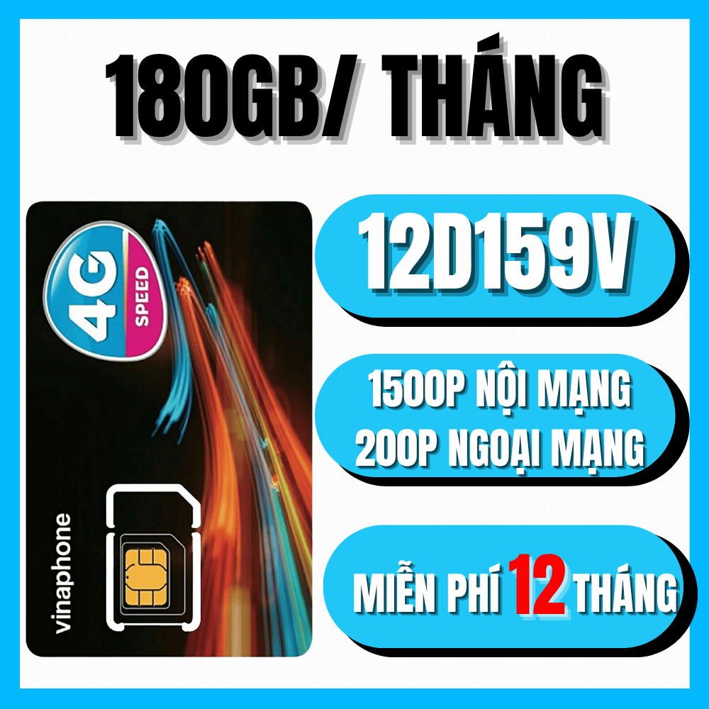 SIM 5G VINAPHONE VD149 MIỄN PHÍ 12 THÁNG TRUY CẬP MẠNG SIÊU DATA NGHE GỌI TẸT GA KHÔNG CẦN NẠP TIỀN