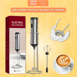 Máy Đánh Trứng XM Youpin Tạo Bọt Cà Phê,Tặng 2 Đầu Trộn,Chất Liệu Thép 304 Không Gỉ,An Toàn Với Thực Phẩm,Bảo Hành 1 Năm