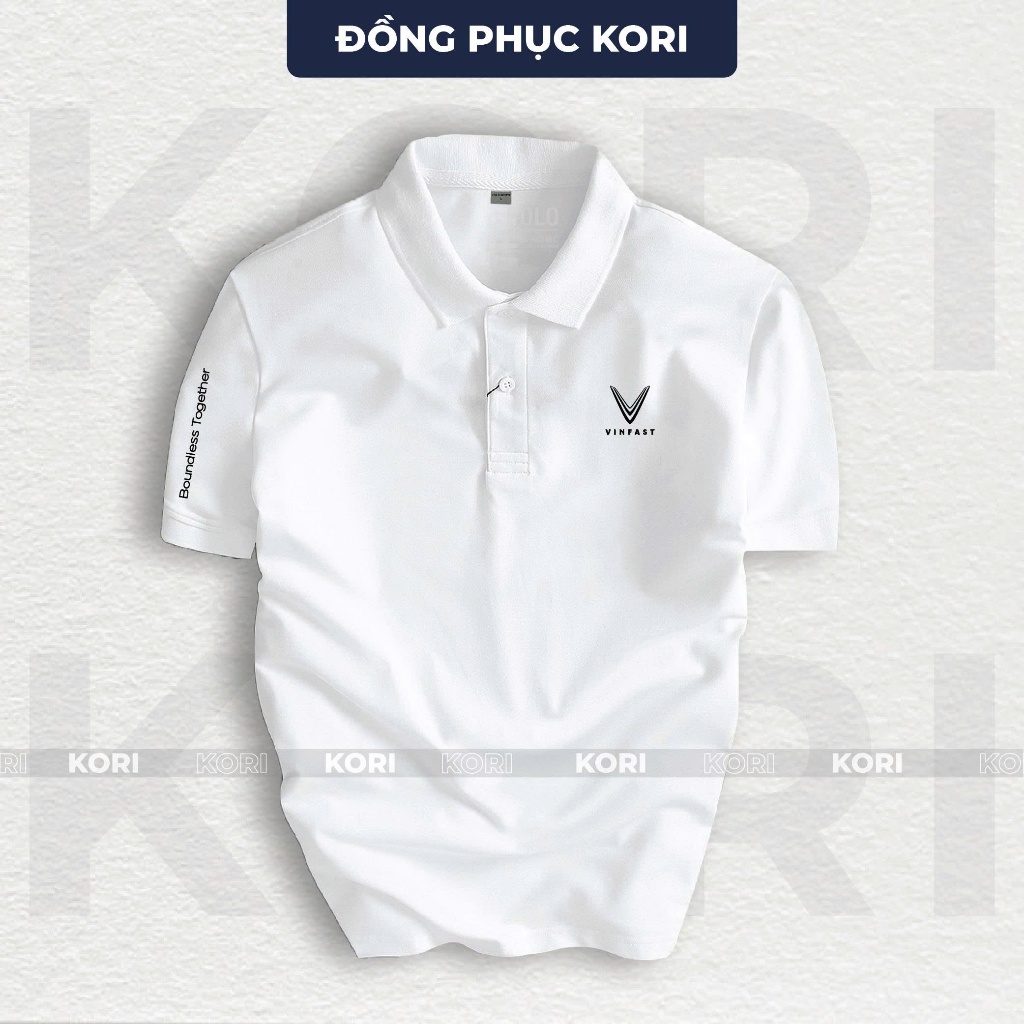 [VINFAST BOUND] Áo Polo Hãng Xe Vinfast Nam Nữ, Form Slimfit, Vải Thun Co Giãn, Nhận In Tên Showroom